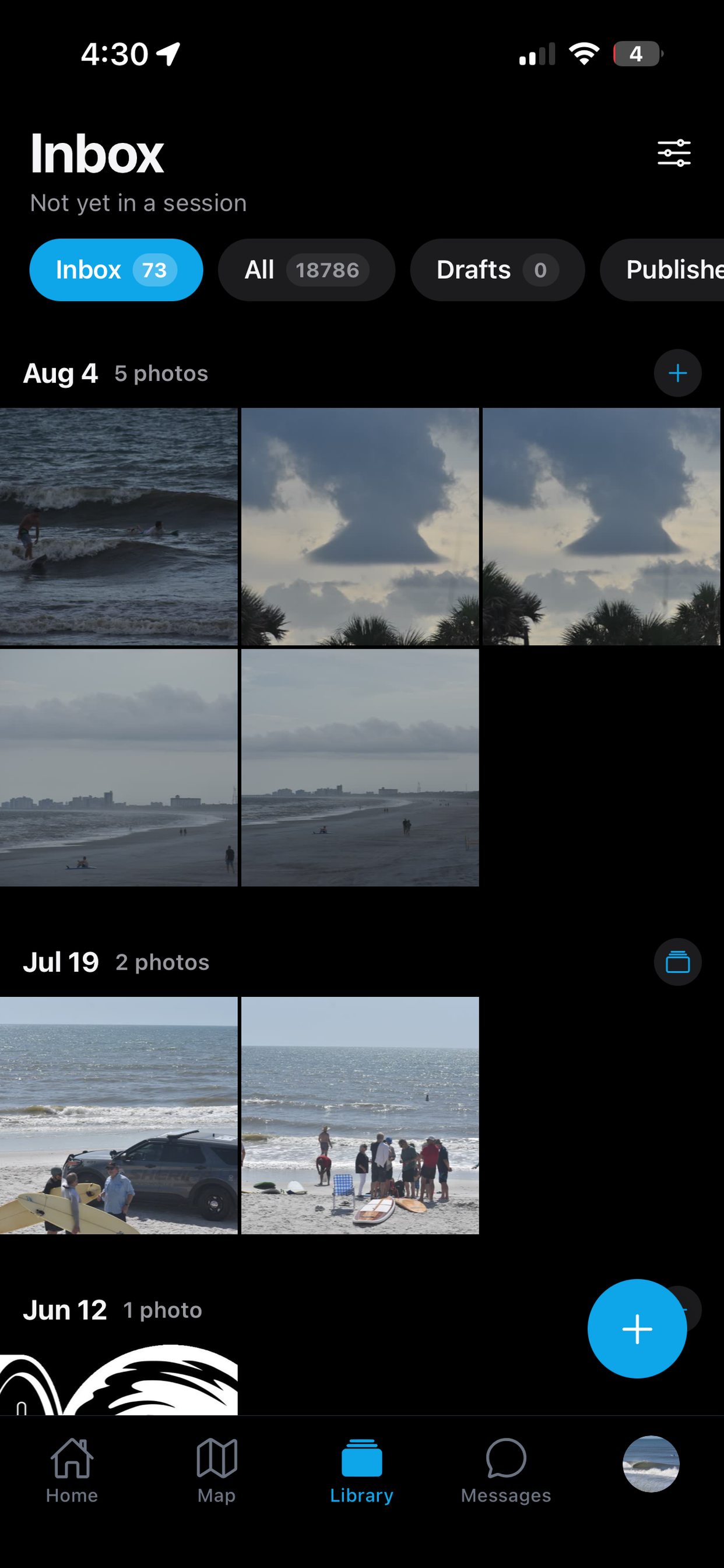 The SurfVault Library — organize and publish your shots
