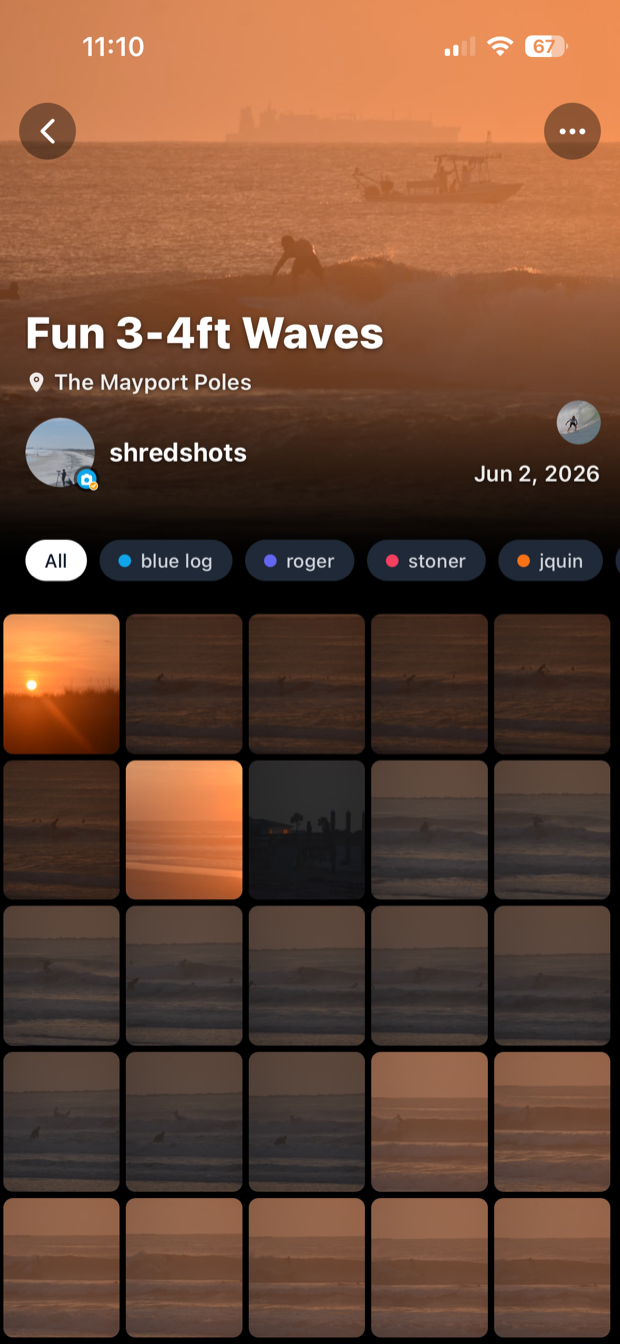 A SurfVault session — Fun 3-4ft Waves at The Mayport Poles
